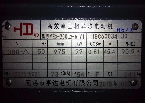 YE2-6 Pole Most Efficient Three Phase Asynchronous Motors For Fans / Water Pumps